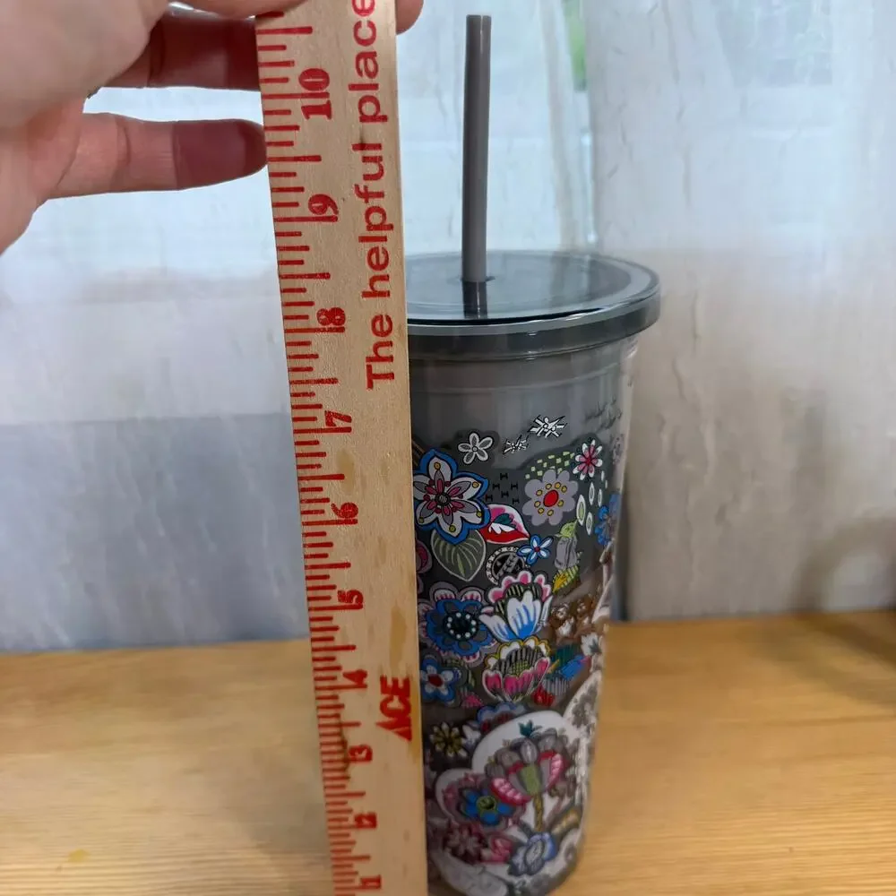Disney Star Wars Tumbler Princess Leia Acrylic Cup w Straw BPA Free